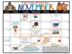 November Calendar